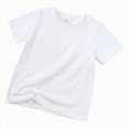 thumbnail image 4 of TOWED22 Cute Shirts for Girls Comfy Summer Tops Tie Knot Front Design Tees for Kids(White,4-5 Y), 4 of 8