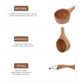 thumbnail image 6 of Yuangui Wooden Scoop for Coffee Beans, Spices, Bath Salts, Tea, and More, 6 of 11