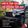 thumbnail image 3 of AMERICAN MODIFIED Grille w/Lights for 18-23 Jeep Wrangler JL & Gladiator JT, 3 of 8