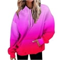 thumbnail image 1 of Hvobtty Sweat à Capuche pour Femmes, Manches Longues, Automne et Hiver, Imprimé Dégradé, avec Poche, 1 of 3