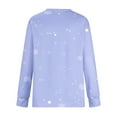 thumbnail image 4 of Chandail en Molleton de Noël pour Femmes 2023 Hiver Sexy Col Rond Imprimé Manches Longues Blouse Régulière en Solde, 4 of 6