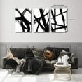 thumbnail image 2 of Black and White Abstract Canvas Prints Wall Art Decor Black & White Graffiti Modern Artwork Paintings Pictures for Bedroom Living Room Bathroom Home Office Wall Decoration（Only canvas）, 2 of 6