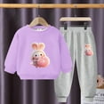 thumbnail image 4 of Utoimkio Toddler Baby Boy Girls Cute Print Fall Outfits Long Sleeve Sweatshirt & Jogger Pants Set 2Pcs Fall Winter Clothes, 4 of 4