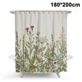 thumbnail image 1 of Cortinas de baño Antimoho, antibacteriano, lavable Cortina de baño Tela de poliéster con 12 anillos de cortina de baño Ormromra 2034894-6, 1 of 7