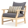 thumbnail image 3 of RST Brands Kooper 4 Piece Wood Outdoor Sofa & Club Chair Set -  Charcoal Gray, 3 of 7