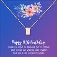 thumbnail image 2 of Anavia Happy 18th Birthday Gifts Stainless Steel Fashion Necklace Birthday Card Jewelry Gift for Girl, Birthday Gift for Daughter-[Rose Gold Cube, Blue-Purple Gift Card], 2 of 3
