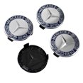 thumbnail image 4 of 4 Uds. Tapacubos Llanta 75mm Emblema Insignia para Mercedes () Azul, 4 of 7