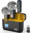 thumbnail image 1 of Micrófono Inalámbrico de Solapa USB-C para iPhone 17/16/15 y Android Pack Doble con Cancelación de Ruido 24H Autonomía Alcance 21m Plug-and-Play para Vlogs TikTok y Grabación de Video, 1 of 7