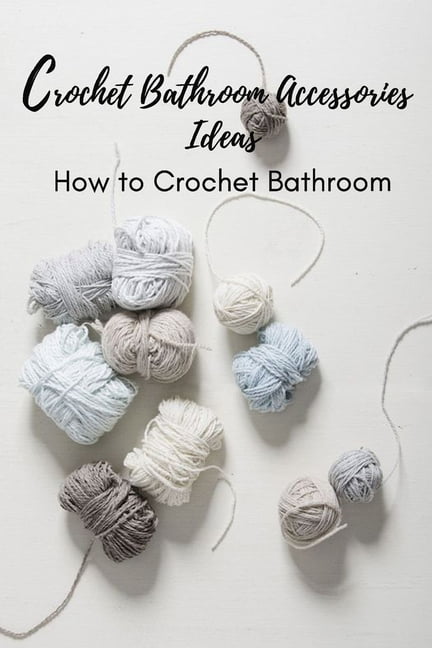 Gray Kitty Cat Toilet Paper Cover Crochet Bathroom Accessory Handmade 