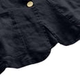 thumbnail image 7 of Baberdicy Women's Linen Blazer Jacket Lightweight Linen Suit Jacket for Women - Casual Long Sleeve Open Front Blazer - Spring Summer Office Coat (S-XXL) (Black | XL), 7 of 7