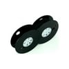 NEW UNIVERSAL BLACK CLOTH TYPEWRITER RIBBON, TWIN SPOOL 1/2' X 10 YARDS GRC T2-77, SUPERIOR REPLACEMENT. (GRC T2-77B)