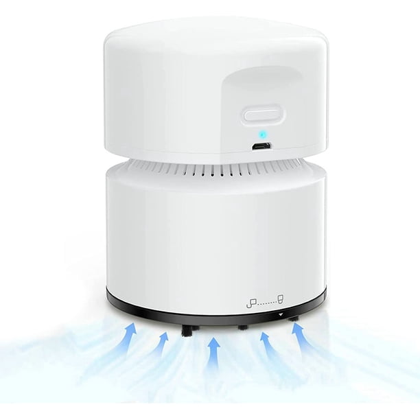 ZHAOCHENG Aspirador de Mesa, Mini Aspirador, Recargable por USB, 120 Minutos de Autonomía, Función de Apagado Automático, Aspirador de Mano Inalámbrico de 360° para Escuela, Oficina, Hogar