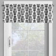 thumbnail image 2 of Ambesonne Polish Folk Art Valance Pack of 2, European Floral, 54"X12", Charcoal Grey White, 2 of 5
