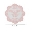 thumbnail image 2 of Unique Bargains 1 Pc Mesh Embroidery Drink Coaster Pink, 2 of 5