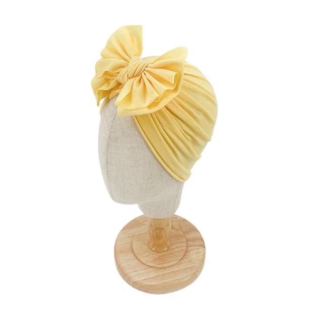Txlixc Gorra de capucha para bebés, bufanda de arco retro para niños pequeños, gorra elástica para niñas y niños recién nacidos Txlixc moda