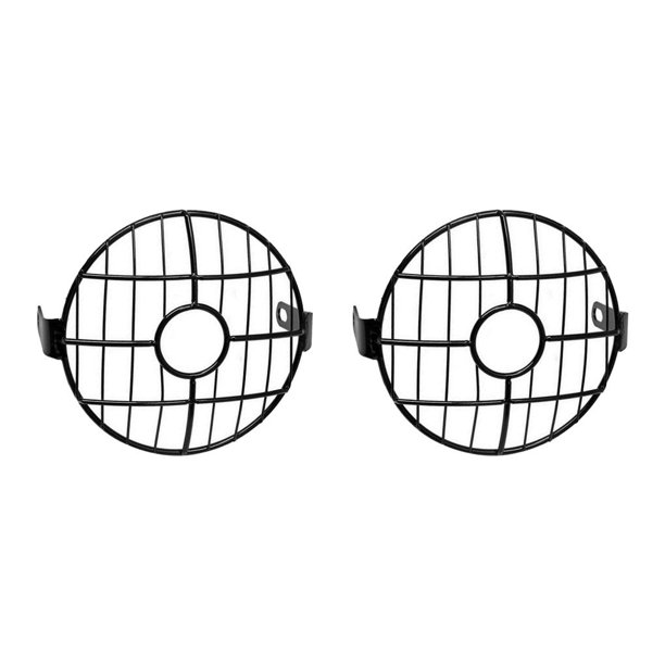 Scienceny Protector de parrilla de faro de motocicleta de 6,5 pulgadas para malla Cafe Racer X Type1 NO1