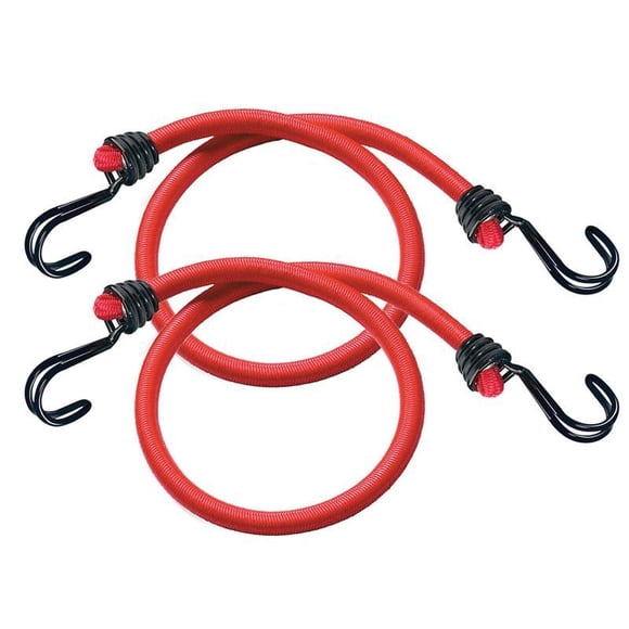 Master Lock - Cordon Élastique Double 60cm Rouge 2 Pcs