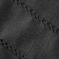 thumbnail image 4 of Violet Linen Hem Stitch Border Pattern, Polyester, Water repellent, Spill Proof, Wrinkle Free Anti-Shrink Soft Fabric, Black, 68 Inch by 108 Inch, Seats 8 to 10 people, Tablecloths, 4 of 7