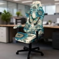 thumbnail image 5 of Whosucclay Blue Butterfly Sunflower Print Gaming Chair Slipcovers, Stretchable Office Chair Cover 4 Pcs Computer Desk Chairs Covers with Armrest Covers, Rotating Armchair Protector Cover, 5 of 8