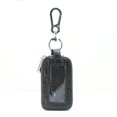 thumbnail image 4 of Estuche para llaves de cuero genuino para hombre, de doble capa, multifunción, para coche, con cremallera, de piel de vaca, 4 of 5