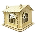 thumbnail image 1 of Casa de pájaros caja de pájaros de madera a mano colgada cajilla para pájaros al aire libre para para pájaros cardinales pinchazo exterior al, 1 of 8