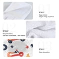 thumbnail image 4 of Haosy 2 Pack Kitchen Wash Cloths with Hanging Loops Absorbent Absorbent Quick Drying Hand Towels, Racing Car and Star, 4 of 7
