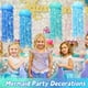 thumbnail image 4 of Juego de Linternas de Papel, 8 Piezas de Medusas Decorativas para Fiestas Submarinas, Linternas de Medusas Azules., 4 of 5