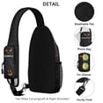 thumbnail image 3 of Sling Backpack,Halloween Glowing Pumpkins Pattern Crossbody Bag with Water Bottle Holder,Waterproof Sling Bag for Men/Women with Chest Phone Holder for Hiking,Travel, 3 of 6