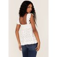 thumbnail image 4 of Band Of The Free Women's Free Echo Ruffle Doll Top White Medium  US, 4 of 4