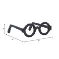 thumbnail image 5 of Decorative Glasses Sculpture for Home Decor - Bathroom, Desk and Office Decor Object - Living Room Decor Ornament - Shelf Styling and Coffee Table Statues - Sculpture for Unique Spaces - 3" Black, 5 of 13