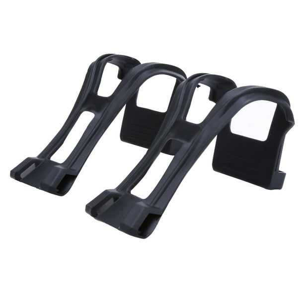 Xewsqmlo A Pair New Cycling Bicycle Bike Strapless Toe Pedal Clips Half