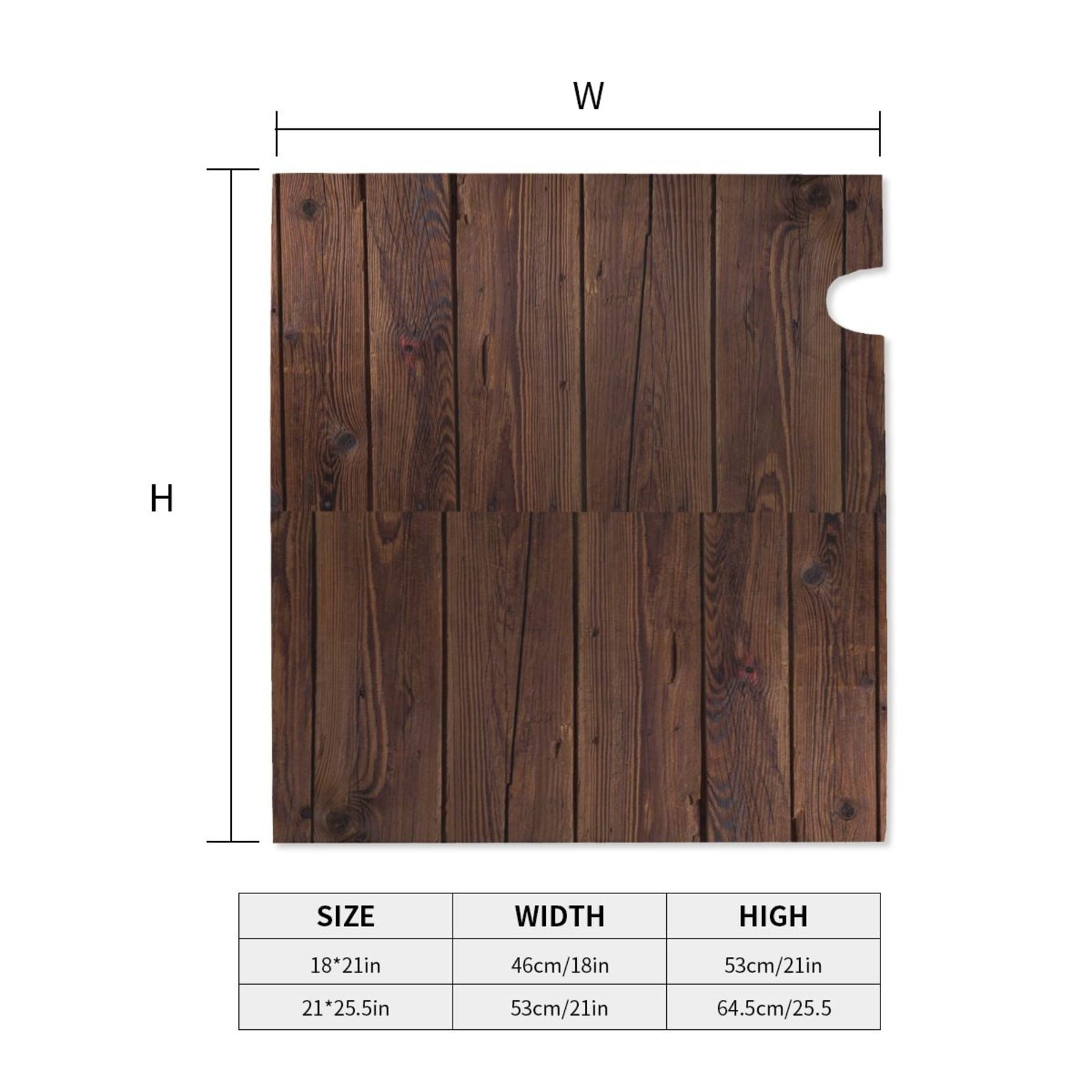 Picia Vintage Wood Magnetic Mailbox Cover Standard Size-