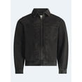 thumbnail image 6 of Free Assembly Men's Pleated Zip Front Denim Jacket, Sizes XS-3XL, 6 of 6