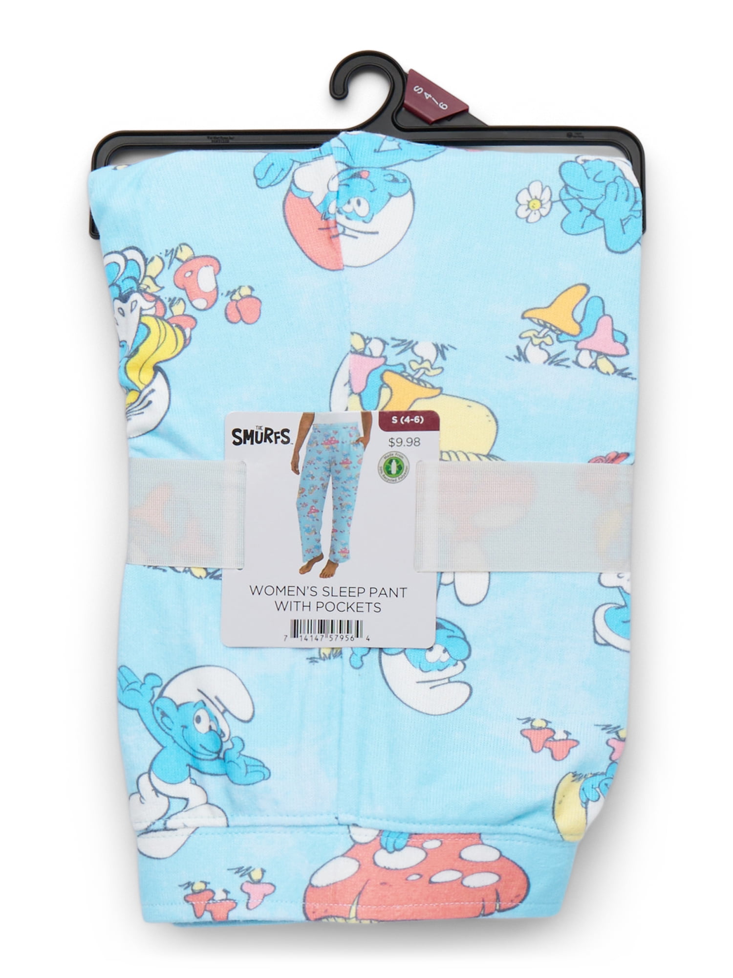 Smurf Women’s and Women’s Plus Print Sleep Pants, Sizes XS-3X