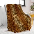 thumbnail image 1 of Leopard Print Throw Blankets, Soft Fleece Cozy Blankets Couch Bed Decor, Warm Lightweight Flannel Blanket for Adults Women 50x60 Inches, 1 of 6