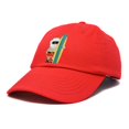 thumbnail image 4 of DALIX Christmas Surfing Santa Baseball Cap Embroidered Hat in Red, 4 of 7