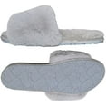 thumbnail image 3 of Millffy Women Fluffy Ladies Slippers Faux Wool Fuzzy Slippers chic luxurious Open Toed Soft Fur Slippers (7-8 US, Silvery), 3 of 3