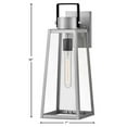 thumbnail image 6 of 82004AL Lark Hugh - 1 Light Medium Outdoor Wall Lantern In Transitional Style-19 Inches Tall and 7 Inches Wide-Antique Brushed Aluminum/Black Finish, 6 of 15