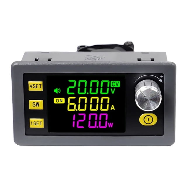 New SK120 CNC Buck-Boost DC Adjustable Power Supply Constant Voltage and Constant Current Solar Charging Module,1 * CNC step-up/step-down module,Gray