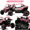 thumbnail image 5 of EastVita 24V 2 Seats Ride on Car 200W Motors Ride on UTV with Remote Control 23" Seats Width Electric Vehicle, EVA Wheels,Music Head+Tail Light, 5 of 8