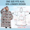 thumbnail image 4 of Oversized Wearable Blanket Hoodie,Animal Beagle Cute Dog Sherpa Blanket Hoodie with Super Pockets,Super Warm Fuzzy Pullover for Women & Men, 4 of 6