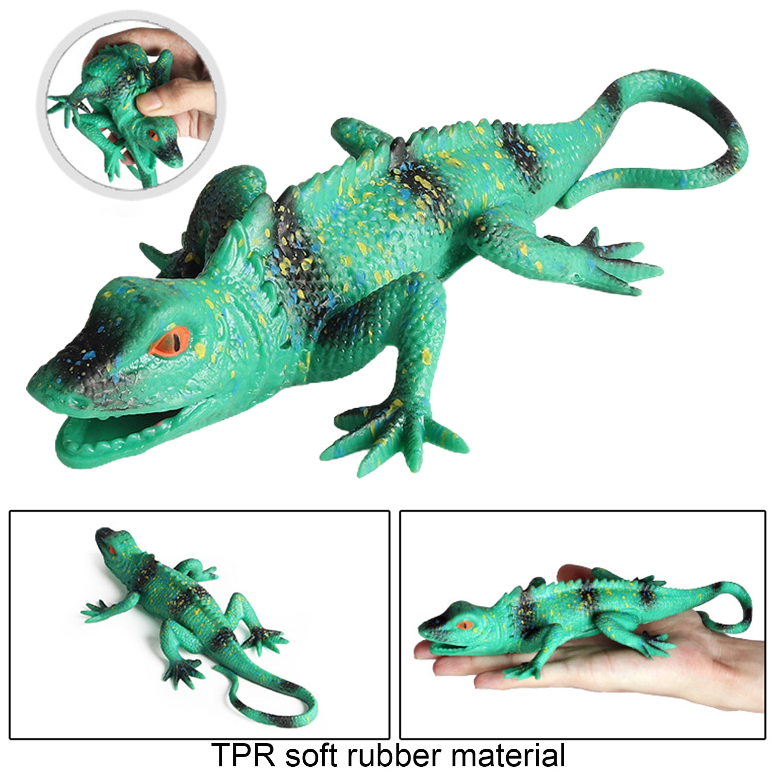 Lizards Toys,Rubber Lizard Super Stretches Material TPR,With Gift