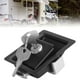 thumbnail image 4 of Scienceny Cerradura de puerta de Panel tipo tirador negro, mecanismo de bloqueo fácil y seguro para cualquier puerta, elegante y duradero Accesorios para vehículos recreativos, 4 of 6