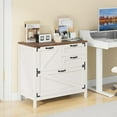 thumbnail image 3 of Vabches Lateral File Cabinet with 4 Drawers, Farmhouse Large Wood File Storage Cabinets Printer Stand for Home Office Cabinet, 3 of 8
