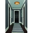 thumbnail image 4 of RADIANCE Goods Victorian-Style 3-Light Antique Dark Bronze Finish Ceiling Flush-Mount 16" Wide, 4 of 7
