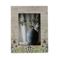 thumbnail image 6 of Elegant Rectangle Picture Frame with Flower Field Bottom Border - Decorative Resin Photo Frame for Tabletop Display - Stylish Frame for Office Desk or Home Decor Accents - 9.5", Ivory & Green, 6 of 10