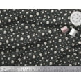 thumbnail image 2 of Soimoi Black Cotton Duck Fabric Leaves & Rose Floral Print Fabric by the Yard 58 Inch Wide, 2 of 3