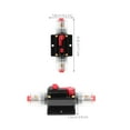 thumbnail image 2 of Minkissy Inline Circuit Breaker For Car And Truck Black Plastic 1Pcs, 2 of 6