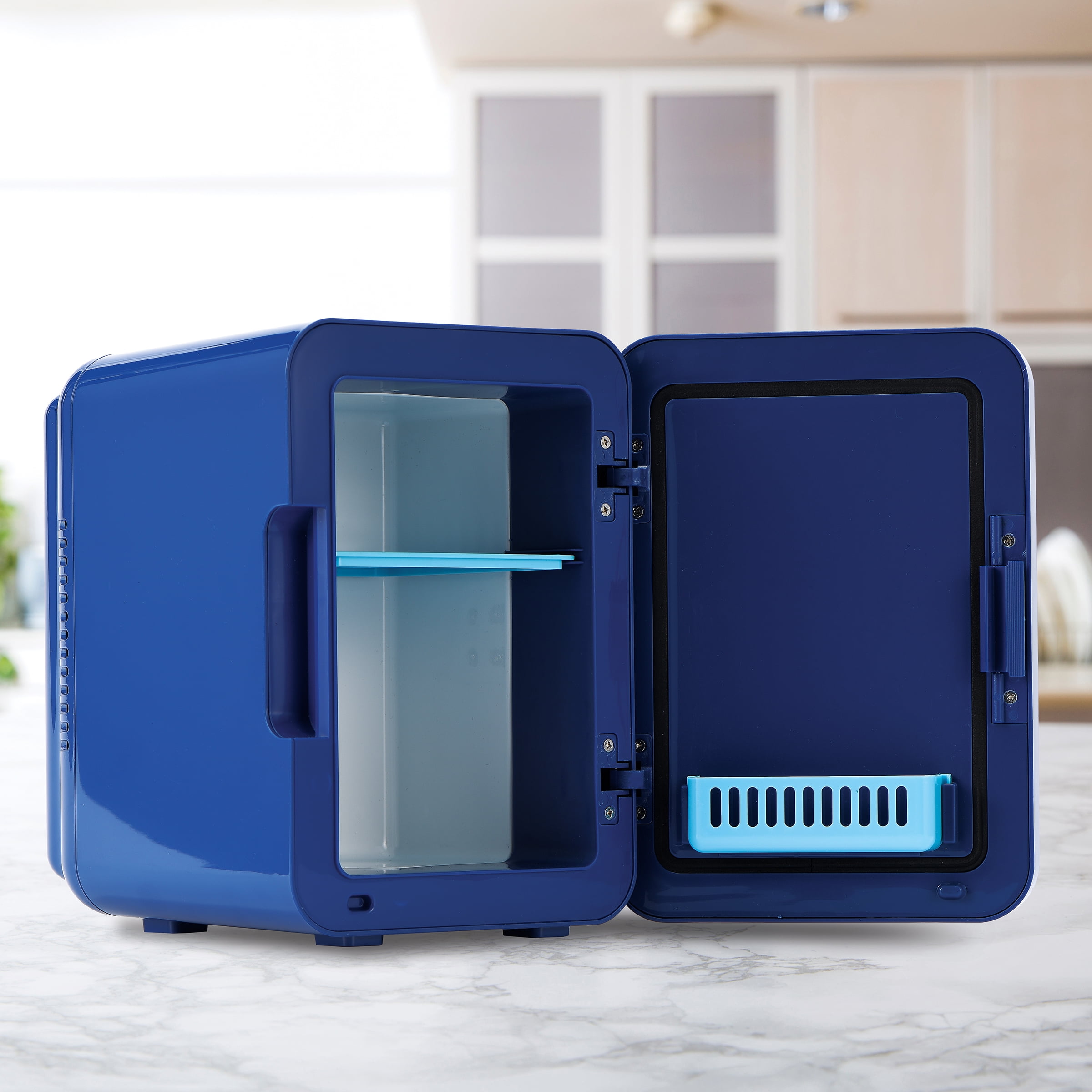 Disney Stitch Blue 6 Can AC Mini Fridge Thermoelectric Cooler 4