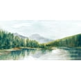 thumbnail image 2 of Watts, Eva 18x11 Gold Ornate Wood Framed with Double Matting Museum Art Print Titled - Spring Mountain View, 2 of 4